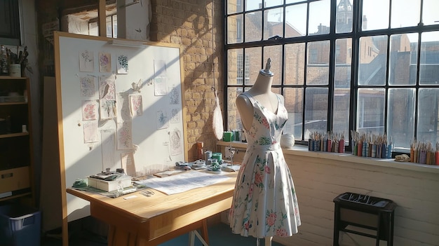 Wnętrze pracowni haftu